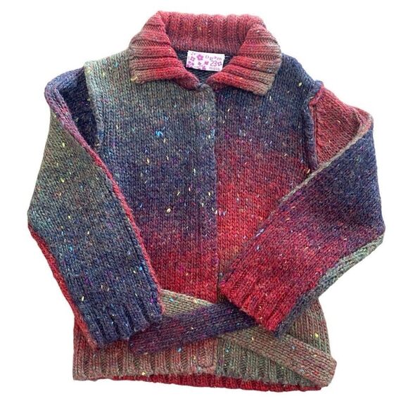 Vintage Dpam Wool Sweater Coat 23-24 Months Made in France - Picture 2 of 6